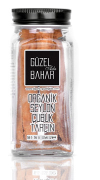 Güzel Ada Gıda Organik Seylon Çubuk Tarçın Kavanoz 16 gr