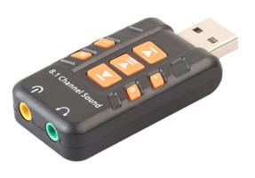 Alfais USB 3.5 mm Tek Girişli 8.1 Harici Ses Kartı