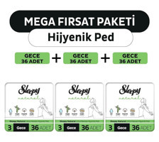 Sleepy Natural Organik 36'lı Hijyenik Ped 3 Adet