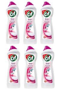 Cif Krem Mikro Kristaller Yüzey Temizleyici 6x750 ml