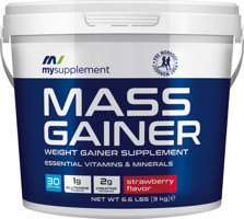 Mysupplement Çilek Aromalı 30 Servis Kilo Aldırıcı Karbonhidrat 3000 gr Toz