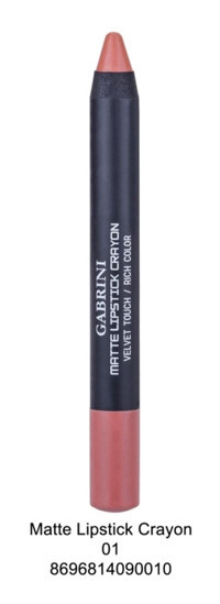 Gabrini Crayon No: 01 Asansörsüz Mat Dudak Kalemi Kahverengi