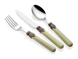 Rivadossi Classic 24 Parça 6 Kişilik Çatal Bıçak Takımı Yeşil