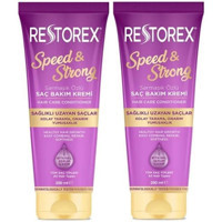 Restorex Speed & Strong Sarmaşık Özlü Saç Uzatan Tüm Saçlar İçin Unisex Saç Kremi 2x250 ml