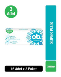 O.B. Süper Plus Tampon 3x16'lı