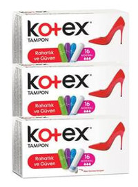 Kotex Normal Tampon 3x16'lı