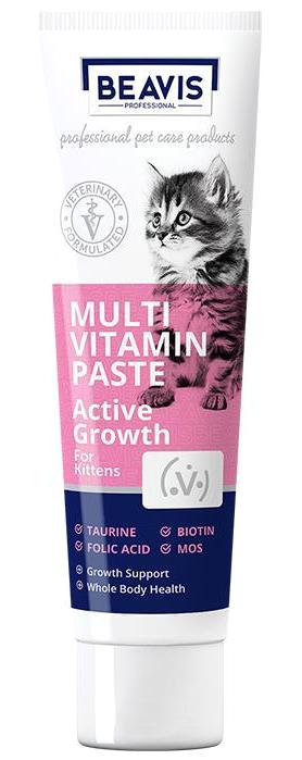 Beavis Active Growth E Vitamini Multivitamini Bağışıklık Güçlendirici Yavru Kedi Vitamini Macun 100 ml