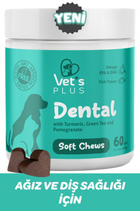 Vet's Plus Dental D Vitamini Diş Bakım Yetişkin Kedi Vitamini Tablet 60 Adet