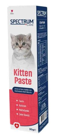 Spectrum Kitten B Vitamini E Vitamini Multivitamini Tüy Dökme Yavru Kedi Vitamini Macun 30 gr