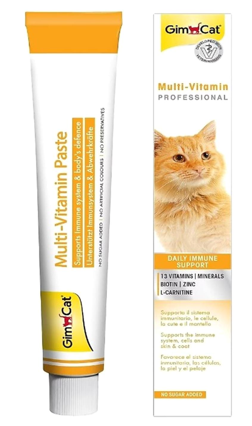 Gimcat E Vitamini Multivitamini Bağışıklık Güçlendirici Yetişkin Kedi Vitamini Macun 2x100 gr