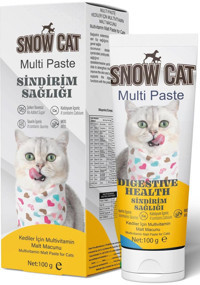 Snow Cat B Vitamini D Vitamini E Vitamini Multivitamini Sindirim Sistemi Güçlendirici Yetişkin Kedi Vitamini Macun 100 gr