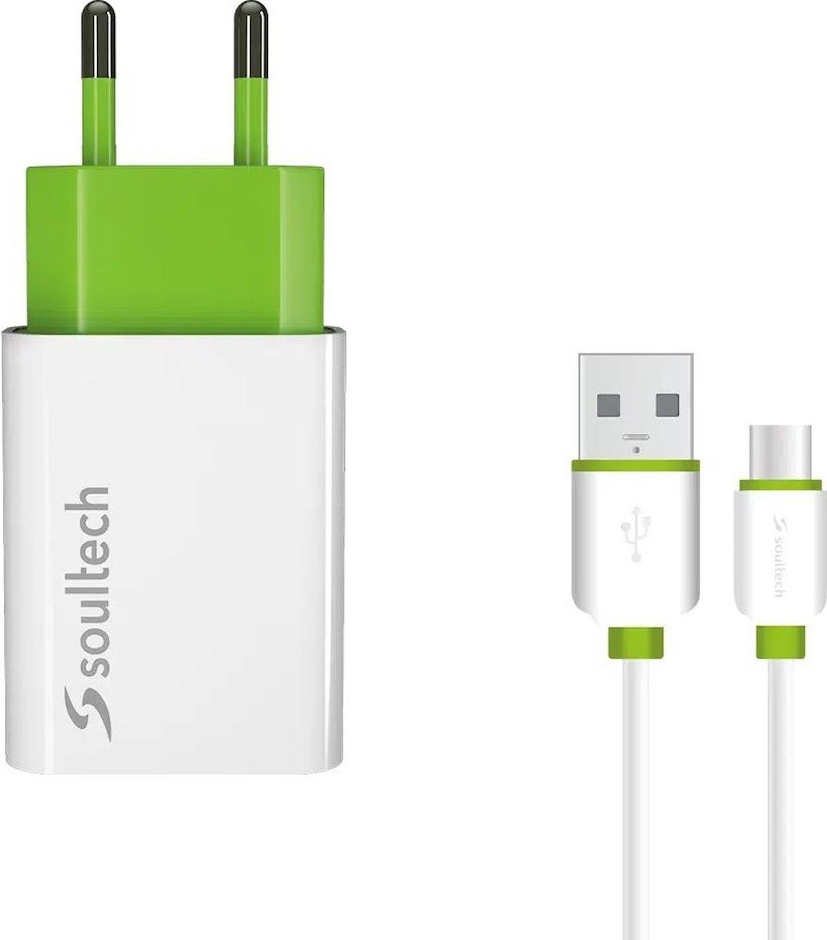 Soultech SC113B USB Kablolu  15 W/2.1 Amper Şarj Aleti Beyaz