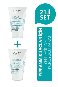 Okay Durulanmaz Besleyici Onarıcı Keratin Saç Kremi 2 x 100 ml