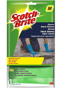 Scotch Brite No 7 Mavi Medium 1 Çift Temizlik Eldiveni