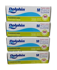 Dolphin Beyaz Medium 4 x 100 Adet Bulaşık Eldiveni