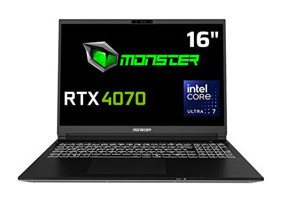 Monster Tulpar T6 V2.1.4 Harici GeForce RTX 4070 Intel Core Ultra i7 155H 16 GB DDR5 1 TB SSD 16 inç FreeDos Gaming Laptop