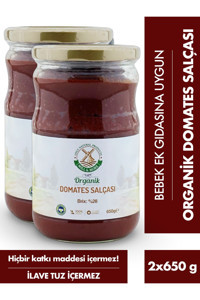 Mill More Tuzsuz Organik Domates Salçası 2x650 gr