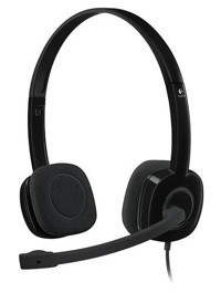 Logitech H151 3.5 mm Jak Mikrofonlu Kablolu Kulak Üstü Kulaklık Siyah