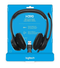 Logitech H570E USB Type A Mikrofonlu Kablolu Kulak Üstü Kulaklık Siyah