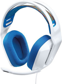 Logitech G G335 3.5 mm Jak Gürültü Önleyici Mikrofonlu Kablolu Kulak Üstü Kulaklık Beyaz-Mavi
