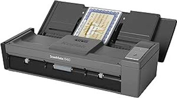 Kodak Alaris ScanMate i940 1200 Dpi CIS Linux-MacOS-Windows Çift Taraflı Tarayıcı Siyah