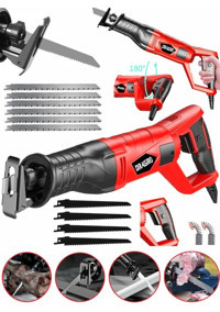 Dragro Grz-tlk9000 10 Uç Kablosuz 9000 W Tilki Kuyruğu Testere Kırmızı