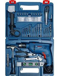 Bosch GSB 600 600 W Darbeli Elektrikli Matkap + 100 Parça Aksesuar