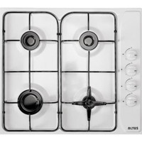 Altus 84 GD Emaye 4 Gözlü Wok Gözü Doğalgazlı Set Üstü Beyaz Ocak