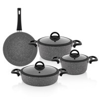 Schafer Cucina 7 Parça Granit Tencere ve Tava Seti