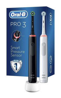 Oral-B Pro 3 3900 Işıklı Orta Şarjlı Diş Fırçası Beyaz Siyah