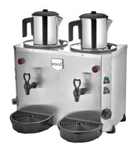 Remta DE15 Jumbo 3000 W 18 lt Paslanmaz Çelik Çift Demlikli Çift Musluklu Paslanmaz Çelik Elektrikli Semaver İnox