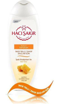 Hacı Şakir Besleyici İnce Telli Saçlar İçin Kremli 2'si 1 Arada Unisex Şampuan 500 ml