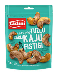Tadım Zarlı Vegan Kavrulmuş Tuzlu Kaju 6x140 gr