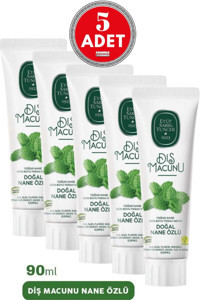 Eyüp Sabri Tuncer Naneli Organik Florürsüz Diş Macunu 5x90 ml