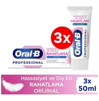 Oral-B Professional Hassasiyet Ve Rahatlama Naneli Florürlü Diş Macunu 3x50 ml
