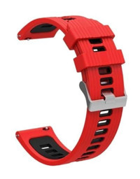 Xiaomi Zore KRD-55 Mi Watch Silikon 22 mm Yetişkin Akıllı Saat Kordonu Kırmızı