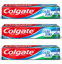 Colgate Üçlü Etki Naneli Florürlü Diş Macunu 3x75 ml