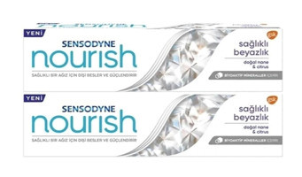 Sensodyne Nourish Aloe Vera Özlü Organik Florürlü Diş Macunu 2x50 ml