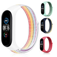 Xiaomi Hasır Dokuma Kumaş Mi Band 6 Naylon Örgü Yetişkin Akıllı Saat Kordonu Çok Renkli