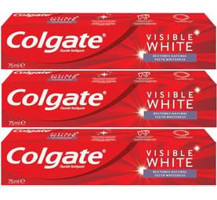 Colgate Visible White Naneli Florürlü Diş Macunu 3x75 ml