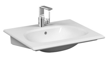 Vitra 5707B403-0001 Klasik Tekli 65 cm Seramik Dikdörtgen Lavabo Beyaz
