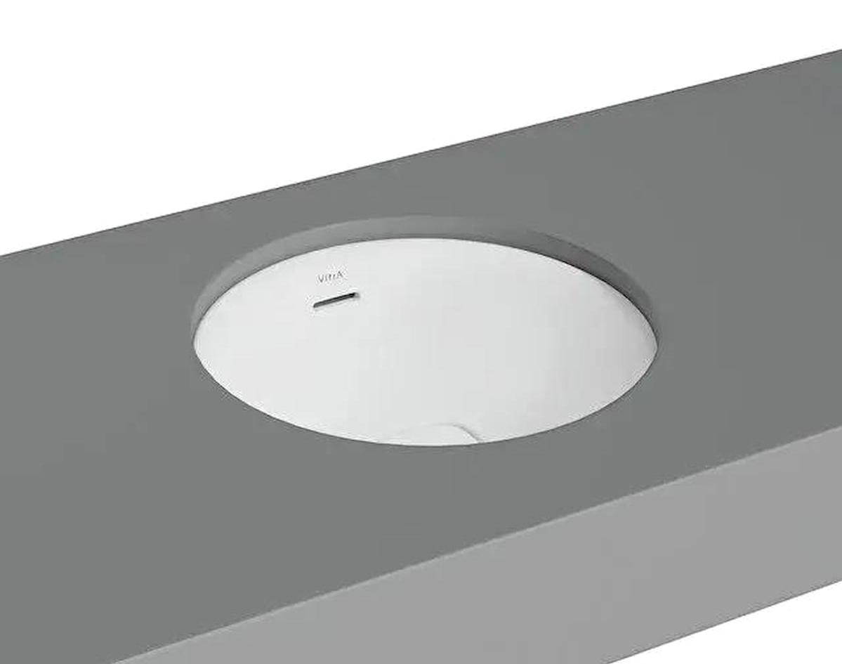 Vitra 7532B001-1082 Klasik Tekli 40 cm Tezgah Altı Yuvarlak Lavabo Beyaz