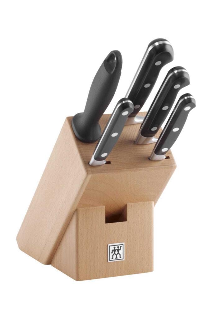 Zwilling 352230000 Plastik Saplı Paslanmaz Çelik 5 Parça Standlı Mutfak Bıçak Seti