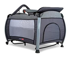 Tommybaby Sleepy Alüminyum 25 kg Kapasiteli Ayarlanabilir Taşınabilir Ara Katlı 70x110 cm Park Yatak Gri