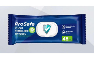 Prosafe Yetişkin Hasta 48 Yaprak 4'lü Paket Vücut Temizleme Mendili