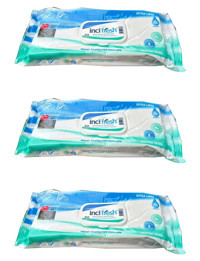 İnci Fresh Vitamin E + B5 50 Yaprak 3'lü Paket Vücut Temizleme Mendili