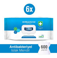 Deep Fresh Antibakteriyel 100 Yaprak 6'lı Paket Islak Mendil