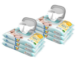Uni Baby Yenidoğan 40 Yaprak 6'lı Paket Islak Mendil