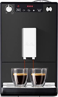 Melitta 1400 W Çelik Kapsülsüz Öğütücülü Tam Otomatik Espresso Makinesi Siyah