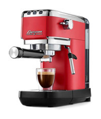 Tchibo lapressa 1300 W Çelik Kapsülsüz Öğütücülü Manuel Espresso Makinesi Kırmızı